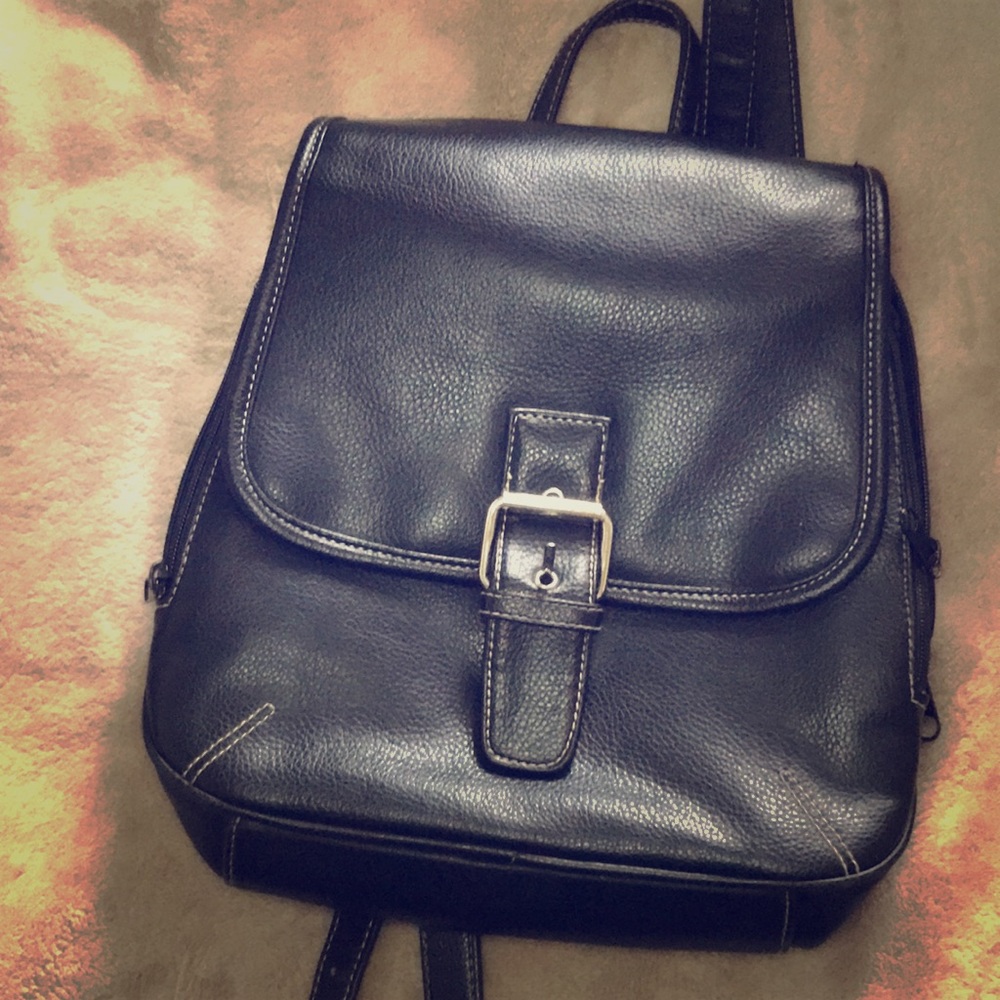 Black mini backpack nice to go out